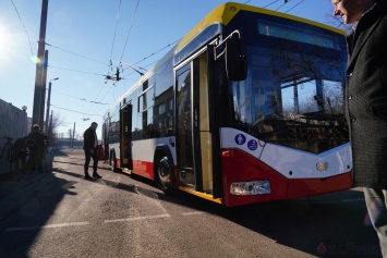 В Одессе показали первый из 47 новых белорусских троллейбусов