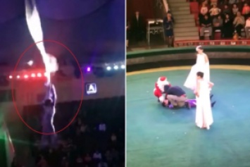 В столице Казахстана воздушная гимнастка сорвалась с высоты во время выступления в цирке