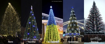 Главная елка Мариуполя претендует на звание самого красивого новогоднего дерева в Украине