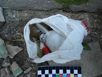 На квартале Якира в Луганске нашли пакет с боевыми гранатами прямо на улице