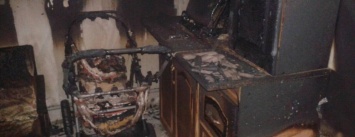 Пожар на Харьковщине: спасатели вывели из огня женщину с детьми (ФОТО)