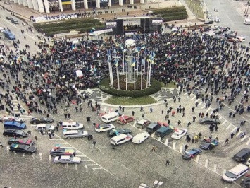 Полиция не зафиксировала нарушений во время сегодняшних акций в центре Киева