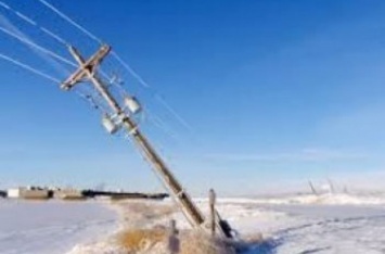 В пяти областях Украины непогода лишила электричества 152 населенных пункта