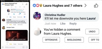 Downvote. Facebook позволит пользователям жаловаться на комментарии под постами