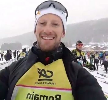 Роман Грожан пробежал лыжный марафон
