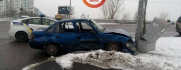 В Киеве произошло лобовое ДТП с пострадавшими