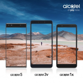 Анонс смартфонов Alcatel 5, Alcatel 3v и Alcatel 1x назначен на 24 февраля