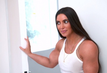 Gym Kardashian: интернет-пользователи сделали из Ким Кардашьян бодибилдершу (ФОТО)