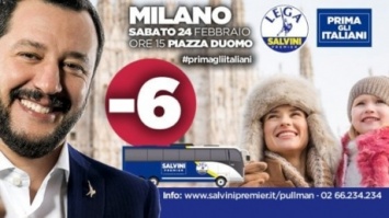 В Италии на постерах евроскептиков "Итальянцы прежде всего" обнаружили фото чехов и словаков