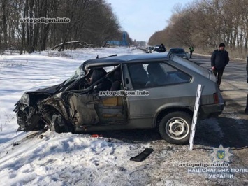 ДТП на Тернопольщине: в столкновении грузовика DAF и ВАЗ 2108 погиб водитель. ФОТО