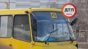 В Киеве маршрутка протаранила грузовик (фото)