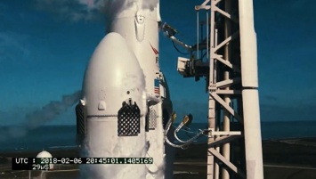 Илон Маск опубликовал новое видео запуска запуск ракеты Falcon Heavy