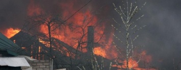 В Бердянском районе горел частный дом