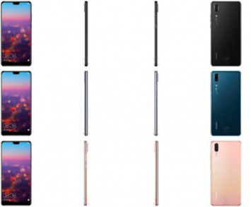 Huawei P20, P20 Pro, P20 Lite полные характеристики и дизайн