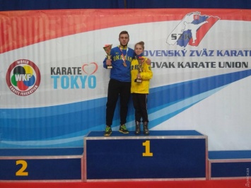 Одесские каратисты в составе сборной завоевали две медали в Словакии