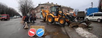 На Щепкина провалился асфальт: улица перекрыта