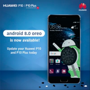 Смартфоны Huawei P10 и P10 Plus начали обновляться до Android 8.0 Oreo