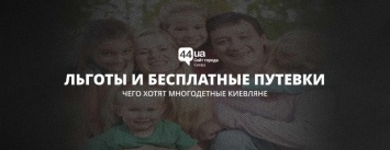 Льготы и бесплатные путевки: чего хотят многодетные киевляне