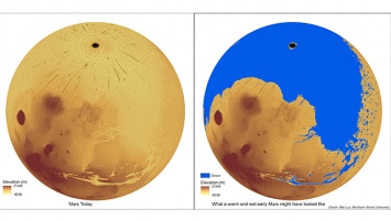 Планетологи выяснили, когда океаны возникли на поверхности Марса