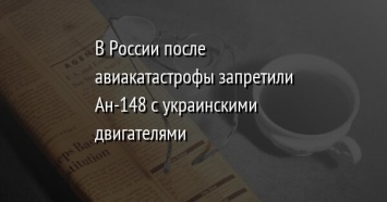 В России после авиакатастрофы запретили Ан-148 с украинскими двигателями