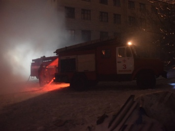 В Николаеве горел грузовик «Volvo»