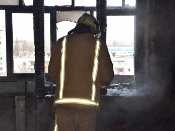 В Николаеве в квартире девятиэтажки при пожаре погиб мужчина