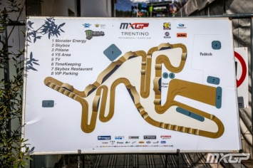Мотокросс: круг по трассе Гран-При Трентино MXGP - видео