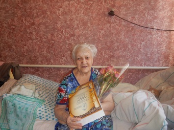 Жительница Николаева - участница боевых действий в период Второй мировой войны Мария Скорова отметила свой 90-летний юбилей