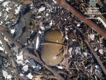 Жительница Краматорска нашла в угасшем костре гранату