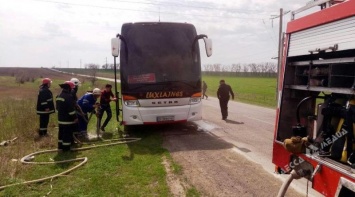 В Одесской области загорелся автобус