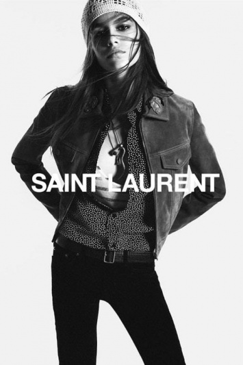 Кайя Гербер стала новым лицом Saint Laurent