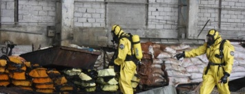 В Запорожье на территории завода загорелись мешки с селитрой - на ликвидацию пожара выехало 25 спасателей, - ФОТО