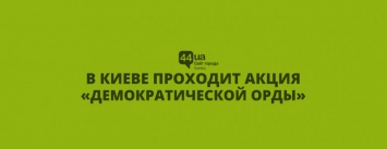 Weteran WoW: в Киеве проходит акция "Демократической Орды"