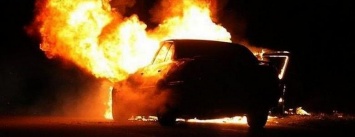 В Левобережном районе сгорел автомобиль