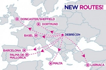 Из аэропорта в 100 км от Украины Wizz Air запустит рейсы сразу по 7 новым направлениям