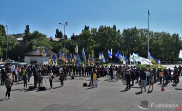 «Гречневый эксперимент» и новый избирательный кодекс: в Одессе провели митинг против выборов «по закону Януковича». Фото