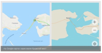 Керченский мост появился на Google-картах