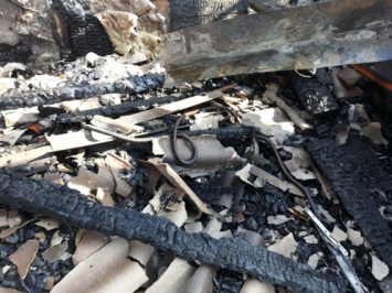 На Кинбурне сгорел деревянный домик