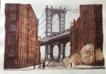 Река Рось и пейзаж Нью-Йорка: Сущенко отправил из СИЗО новые рисунки