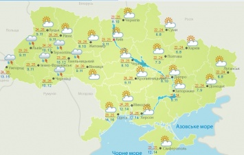 В Гидрометцентре показали карту, где в пятницу по Украине прольются дожди