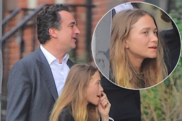 Мэри-Кейт Олсен была замечена на прогулке с супругом Оливье Саркози