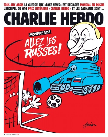 Charlie Hebdo высмеял Путина на обложке номера, посвященного ЧМ-2018