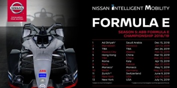 Nissan будет участвовать в гонках в 12 городах по всему миру в пятом сезоне Формулы Е