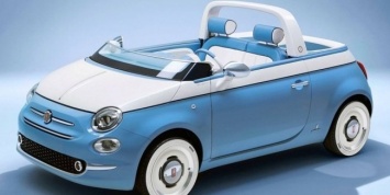 Fiat 500 превратили в «пляжный» пикап со встроенным душем