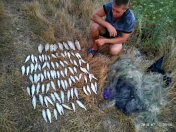 В Бугском лимане рыбинспекторы задержали двух браконьеров - в общей сложности те выловили почти 8 кг пузанка