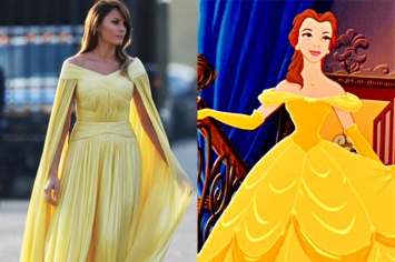 Сказочный образ: Меланию Трамп сравнили с принцессой Белль