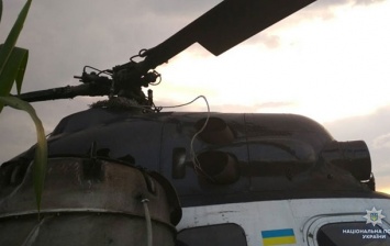 На Черниговщине вертолет врезался в ЛЭП