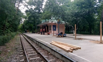 Станция Киевской детской железной дороги &ldquo;Яблонька&rdquo; закрывается на реконструкцию