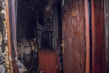 В Киеве дотла сгорела однокомнатная квартира