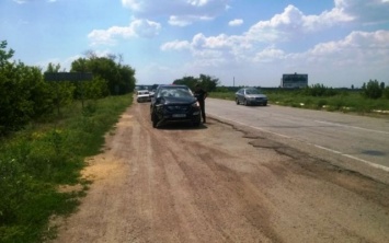 На Бериславском шоссе ДТП: маршрутка с детьми столкнулась с внедорожником